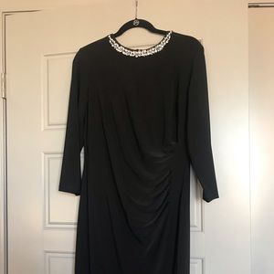 Black with rhinestones cocktail dress✨